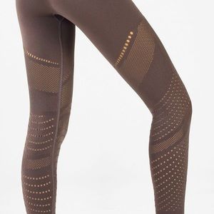 Fabletics Mid rise SculptKnit Openwork leggings